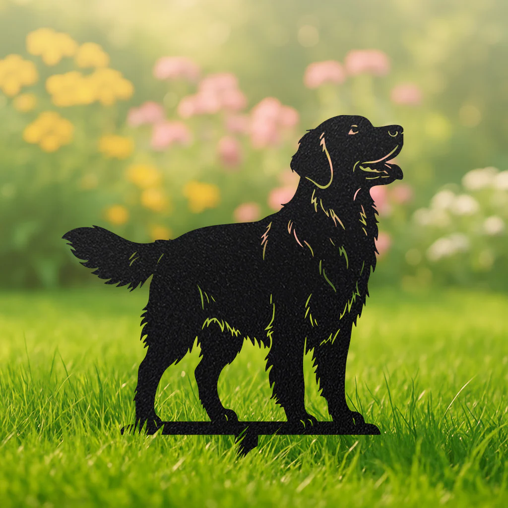 Garden Art-Golden Retrievers Stakes 3 Pack - Image 6