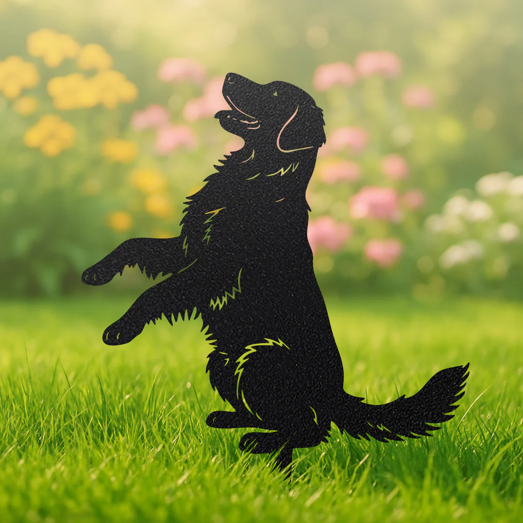 Garden Art-Golden Retrievers Stakes 3 Pack - Image 7