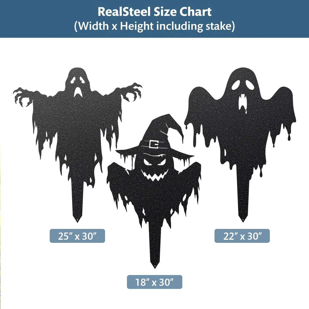 Garden Art - Halloween Ghost Yard Stake - Image 4