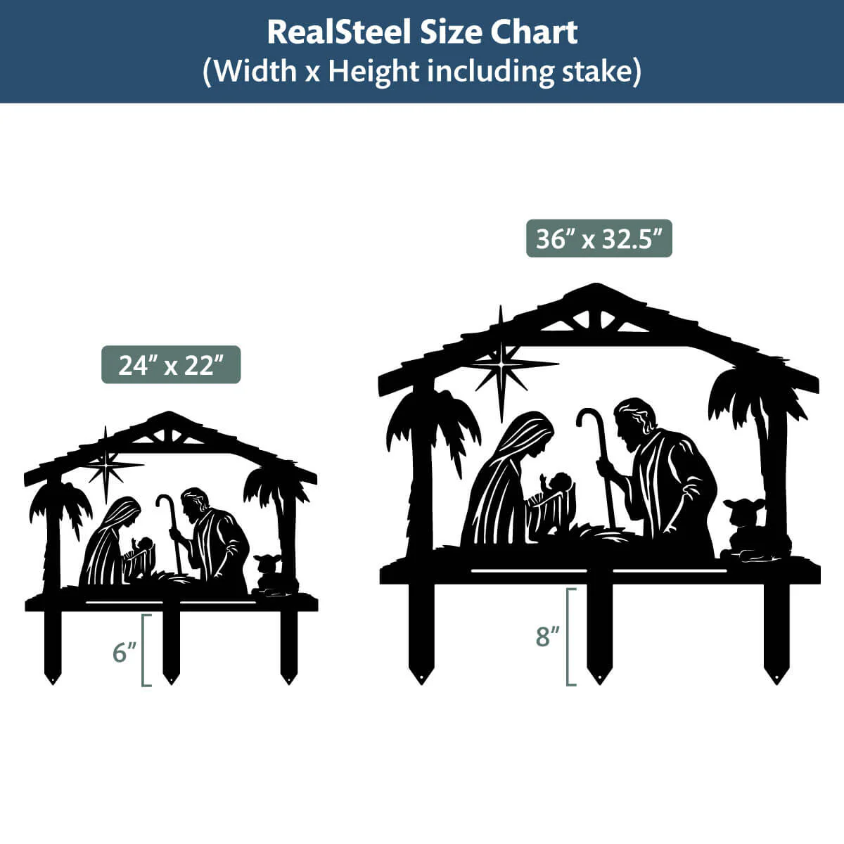 Garden Art - Nativity Scene - Image 5