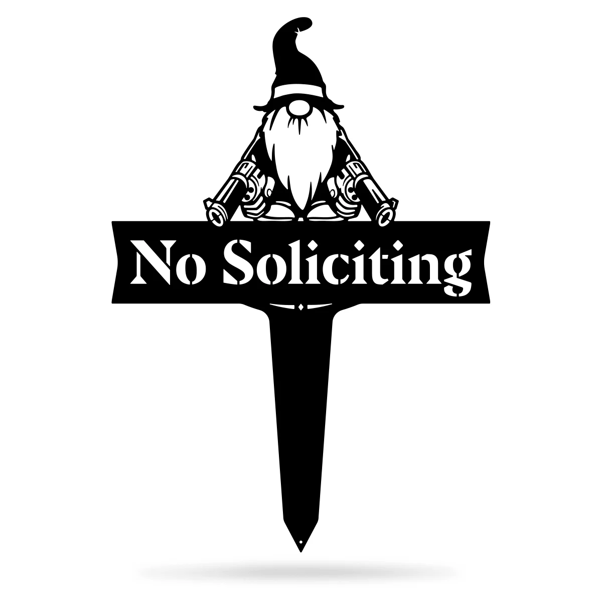 Garden Art - No Soliciting Gnome - Image 2