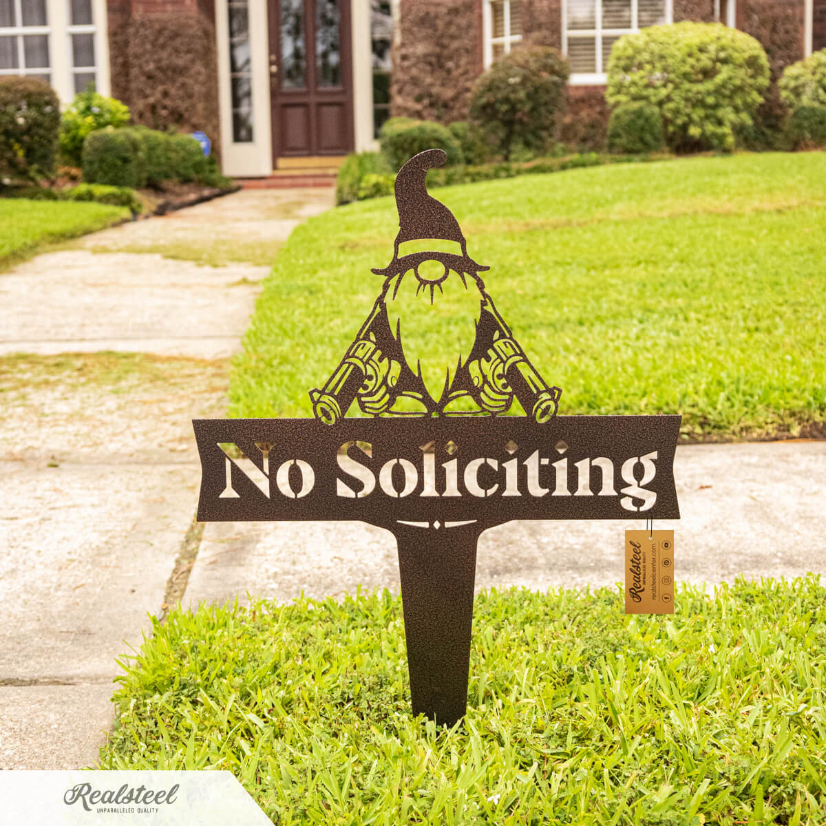 Garden Art - No Soliciting Gnome - Image 4