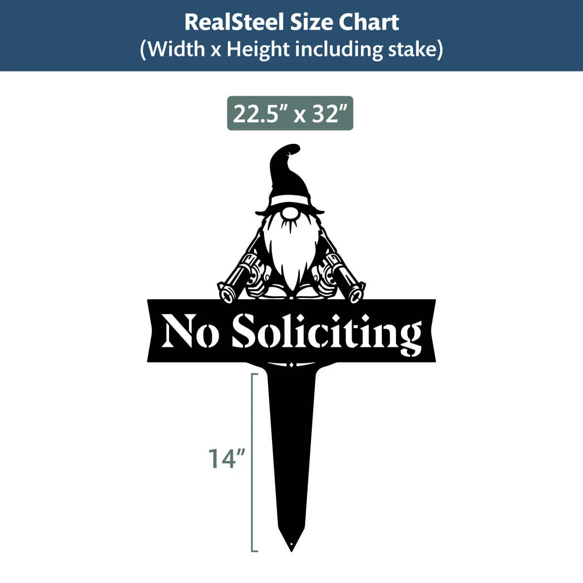 Garden Art - No Soliciting Gnome - Image 5