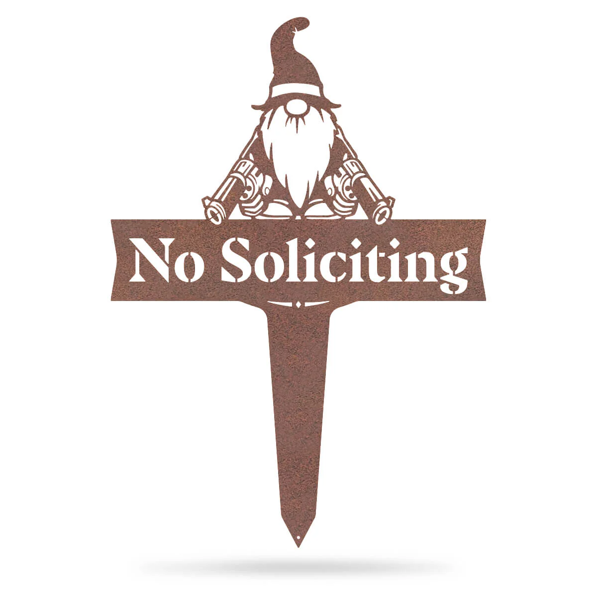 Garden Art - No Soliciting Gnome - Image 9
