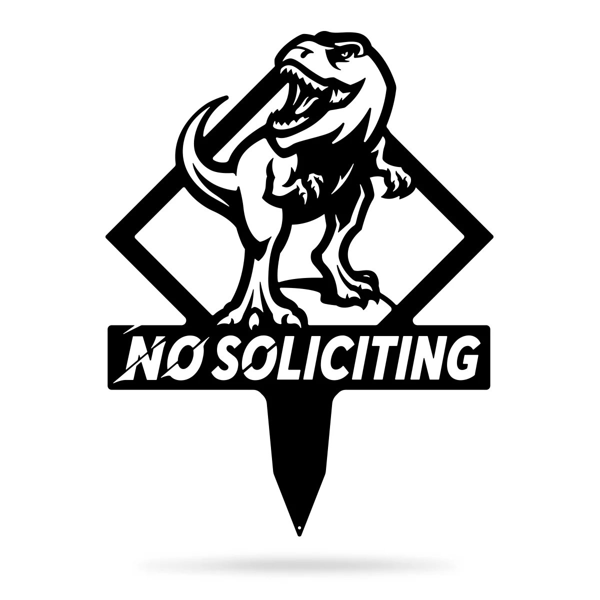 Garden Art - No Soliciting T-Rex - Image 2