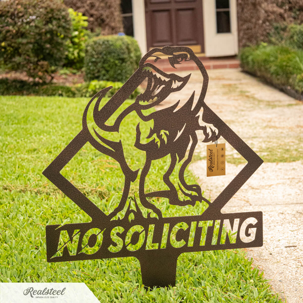 Garden Art - No Soliciting T-Rex - Image 4