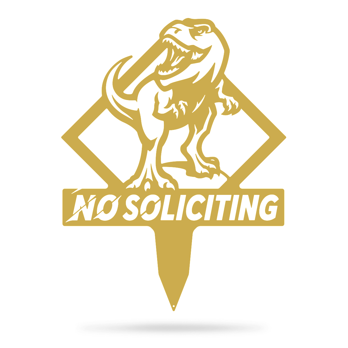 Garden Art - No Soliciting T-Rex - Image 6