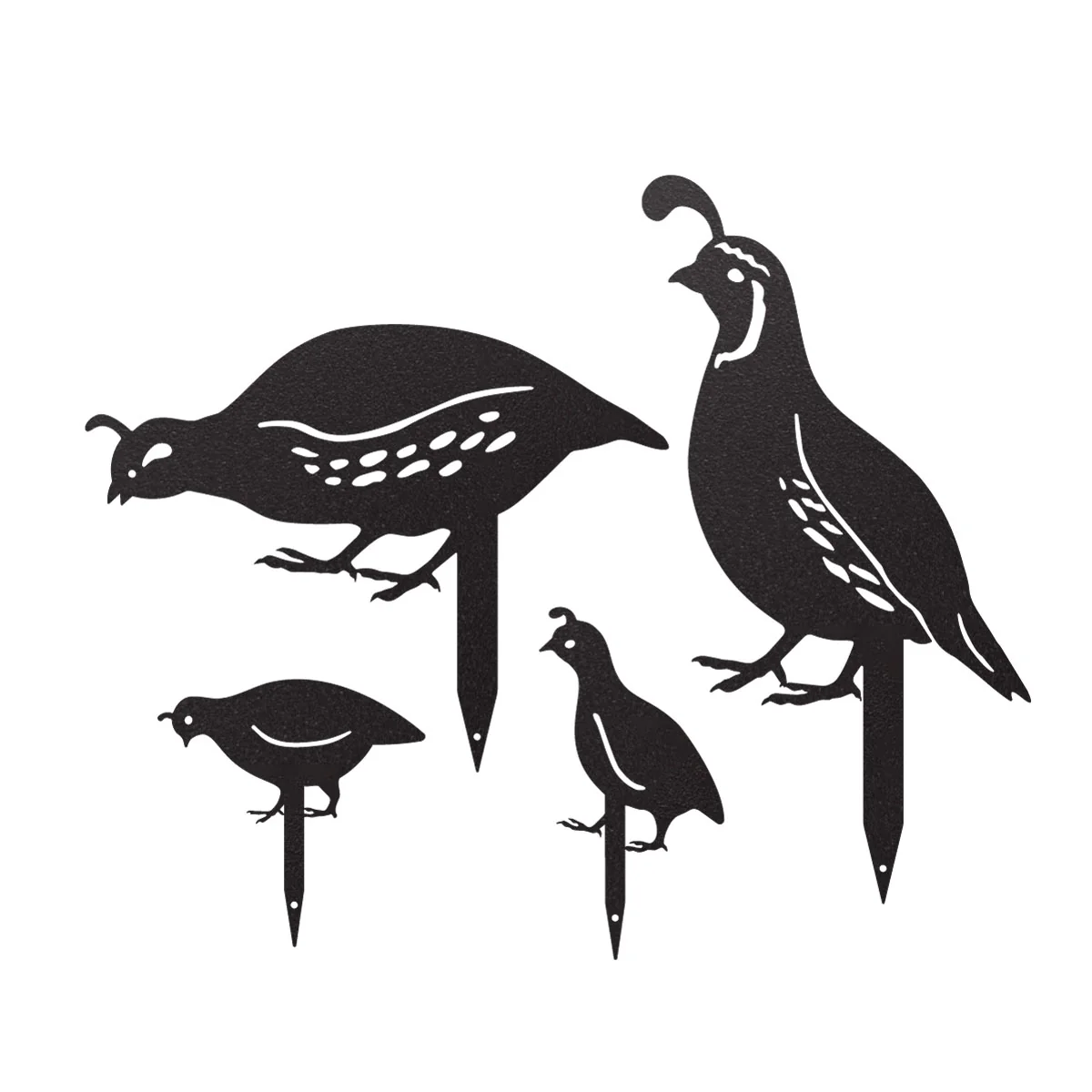 Garden Art - Quail Garden Stake Set - Image 2