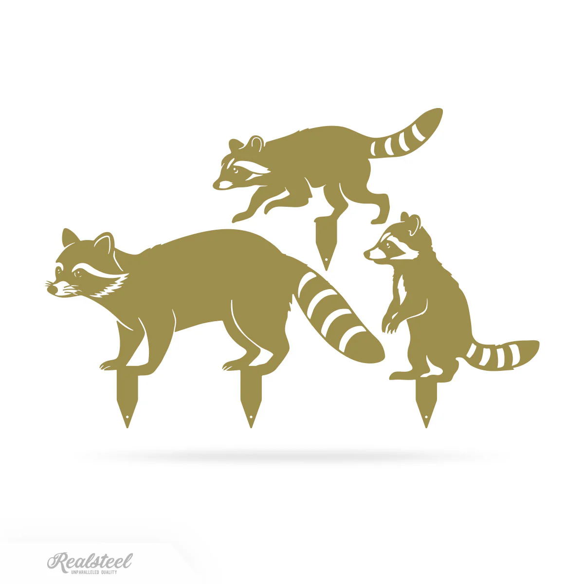 Garden Art - Raccoon Family 3 Pack - Image 10