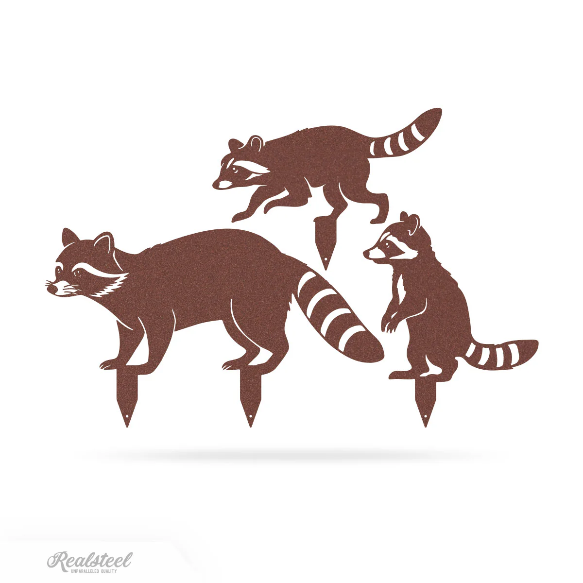 Garden Art - Raccoon Family 3 Pack - Image 12