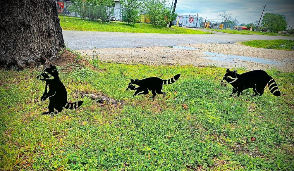 Garden Art - Raccoon Family 3 Pack - Image 4