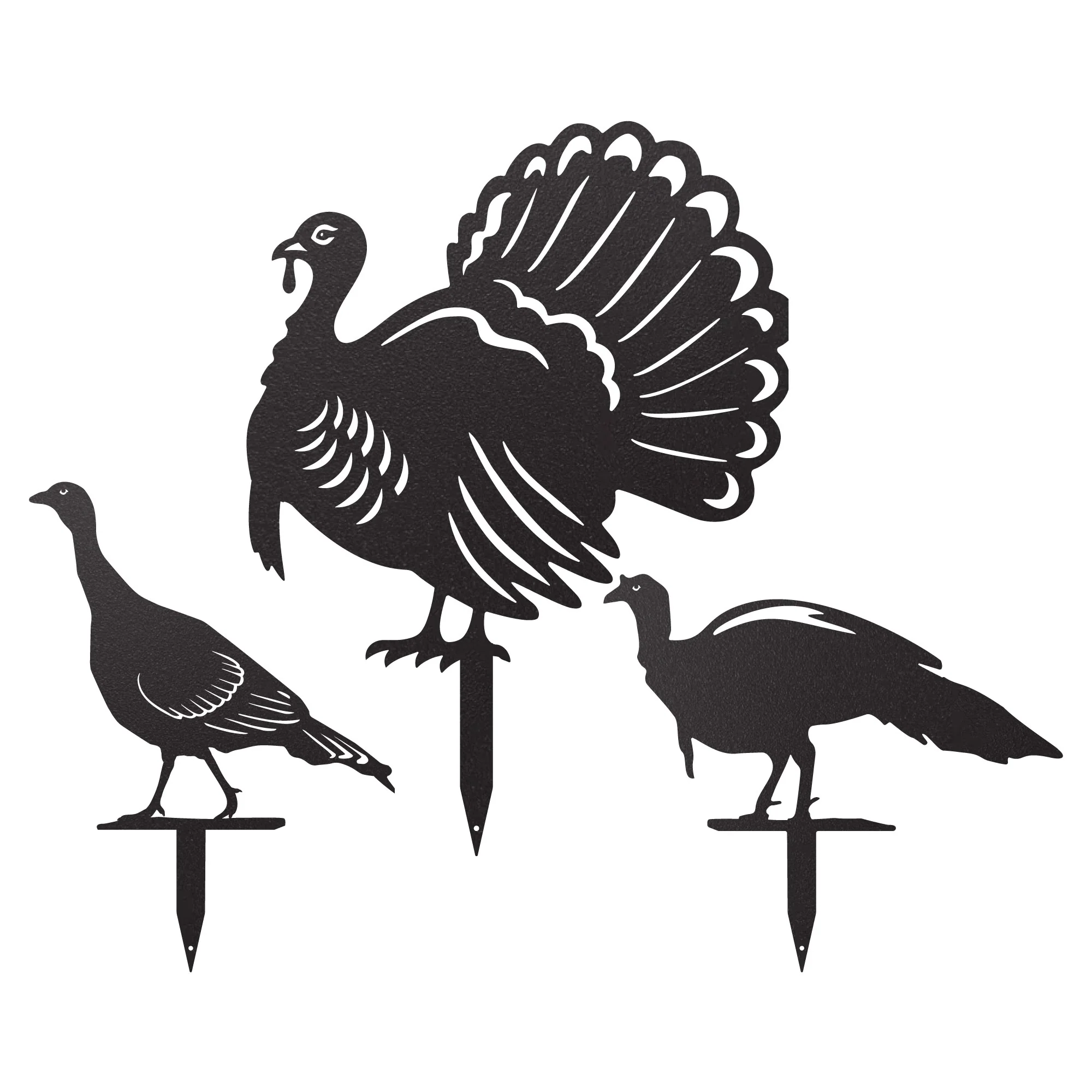 Garden Art - Rustic Turkey Garden Stakes - Image 6