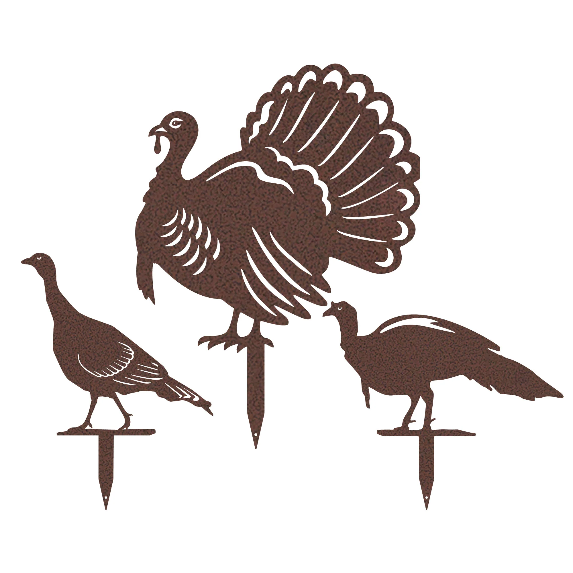 Garden Art - Rustic Turkey Garden Stakes - Image 7