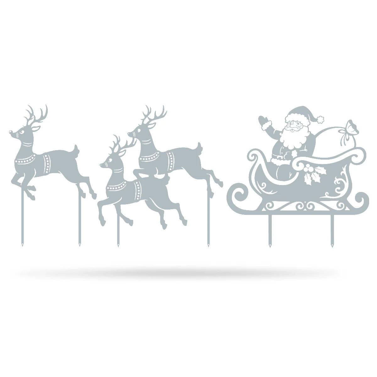 Garden Art - Santa Sleigh Set - Image 11