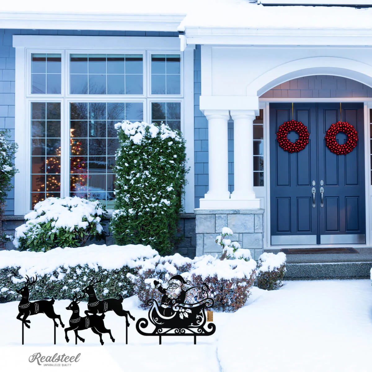 Garden Art - Santa Sleigh Set - Image 4