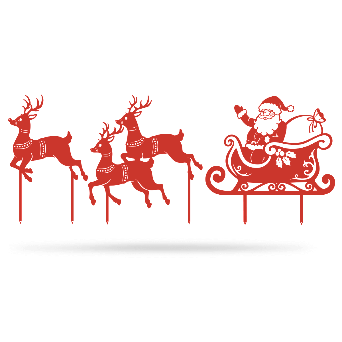Garden Art - Santa Sleigh Set - Image 8