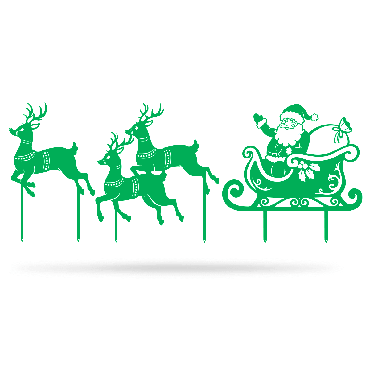 Garden Art - Santa Sleigh Set - Image 9