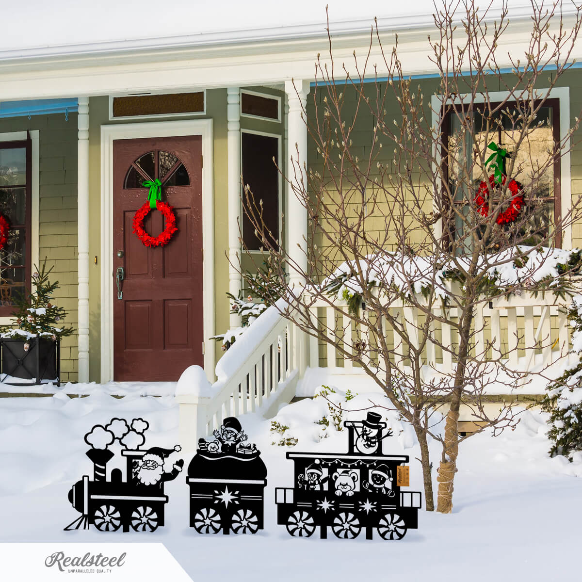 Garden Art - Santa Train Set - Image 3