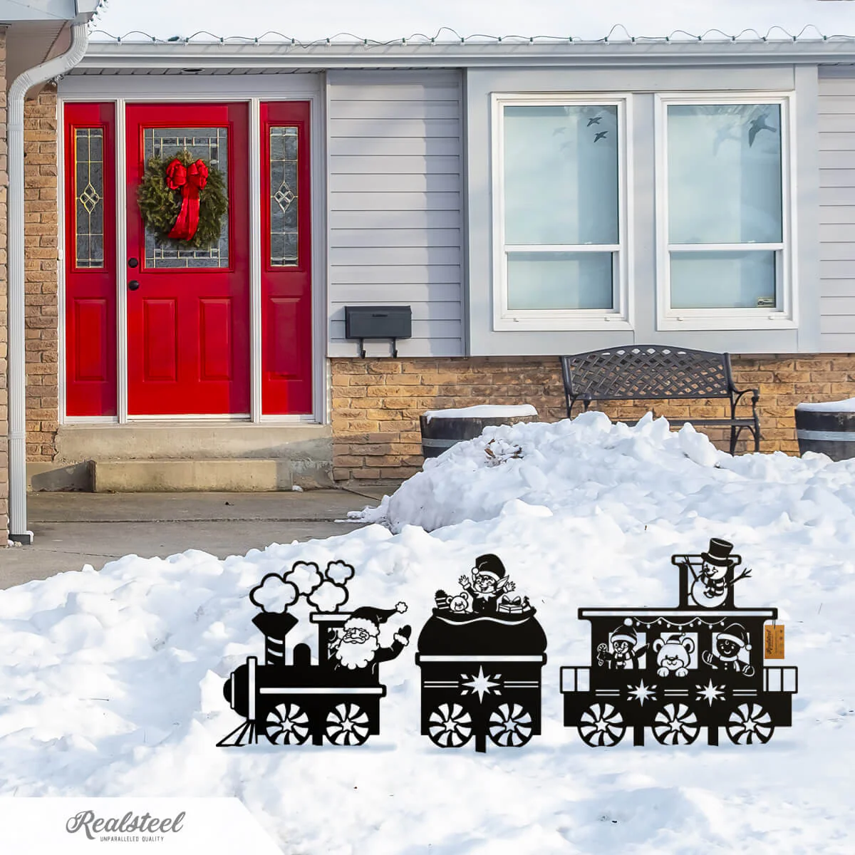 Garden Art - Santa Train Set - Image 4