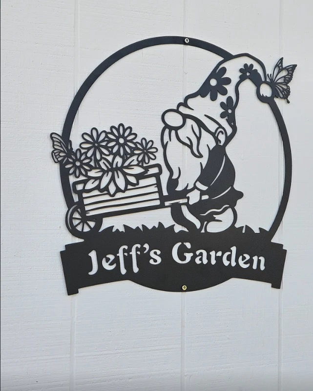 Garden Gnome Monogram Wall Art - Image 11