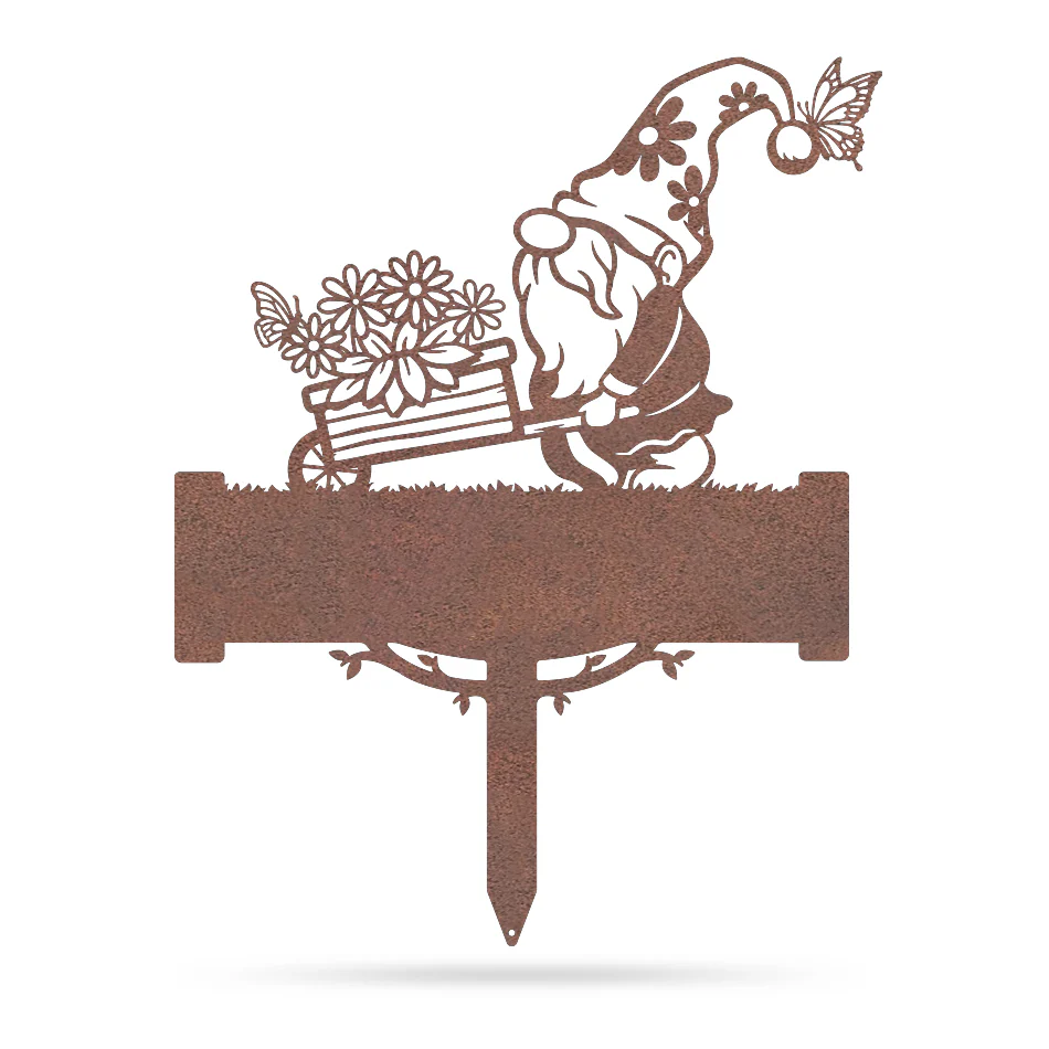 Garden Gnome Monogram Yard Sign - Image 8