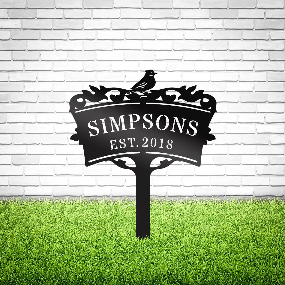 Garden Monogram Yard Sign - Image 5
