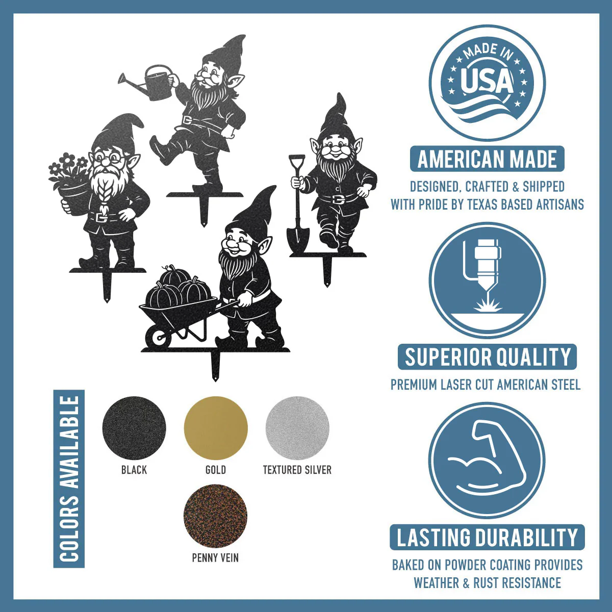 Garden Working Gnome Yard Set - 4 Pack - Image 7