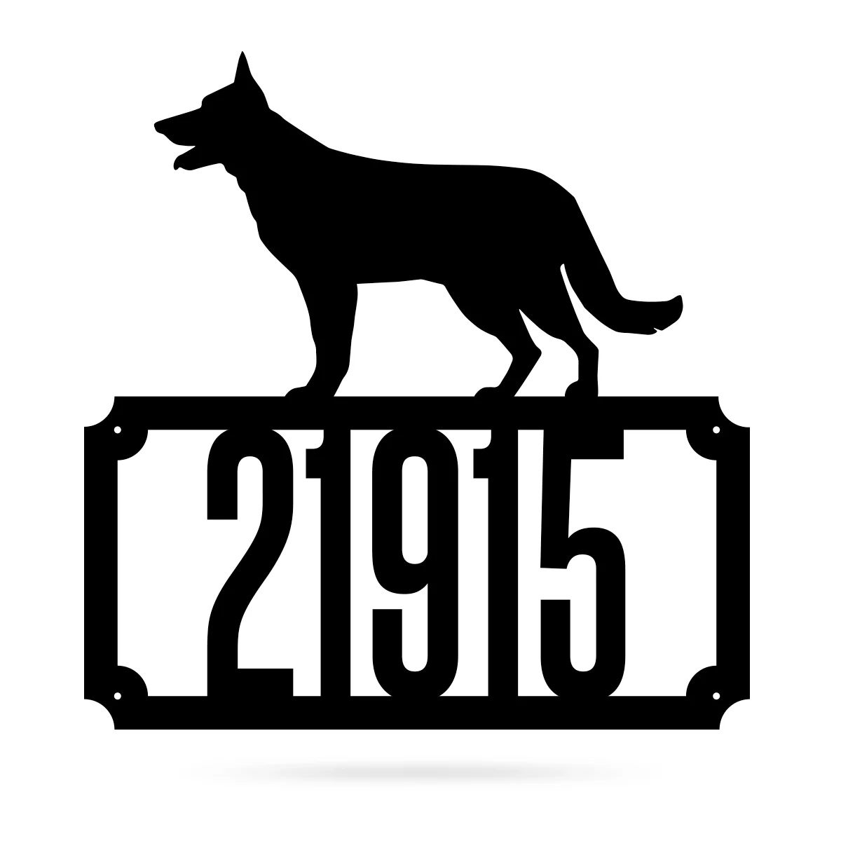 German Shepherd Home Number Monogram - Image 4