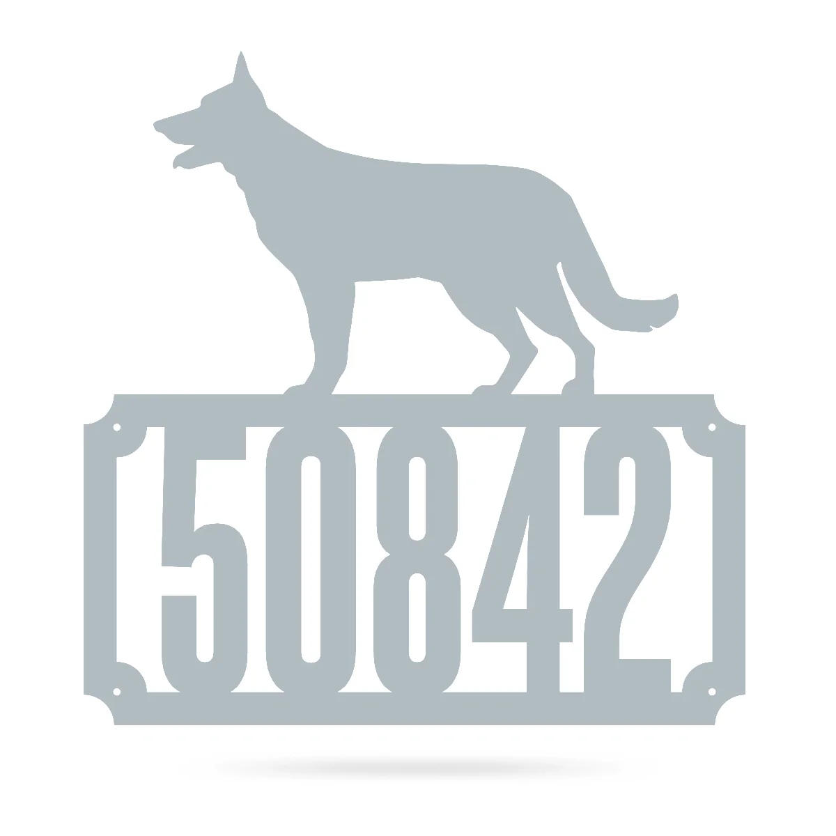 German Shepherd Home Number Monogram - Image 8