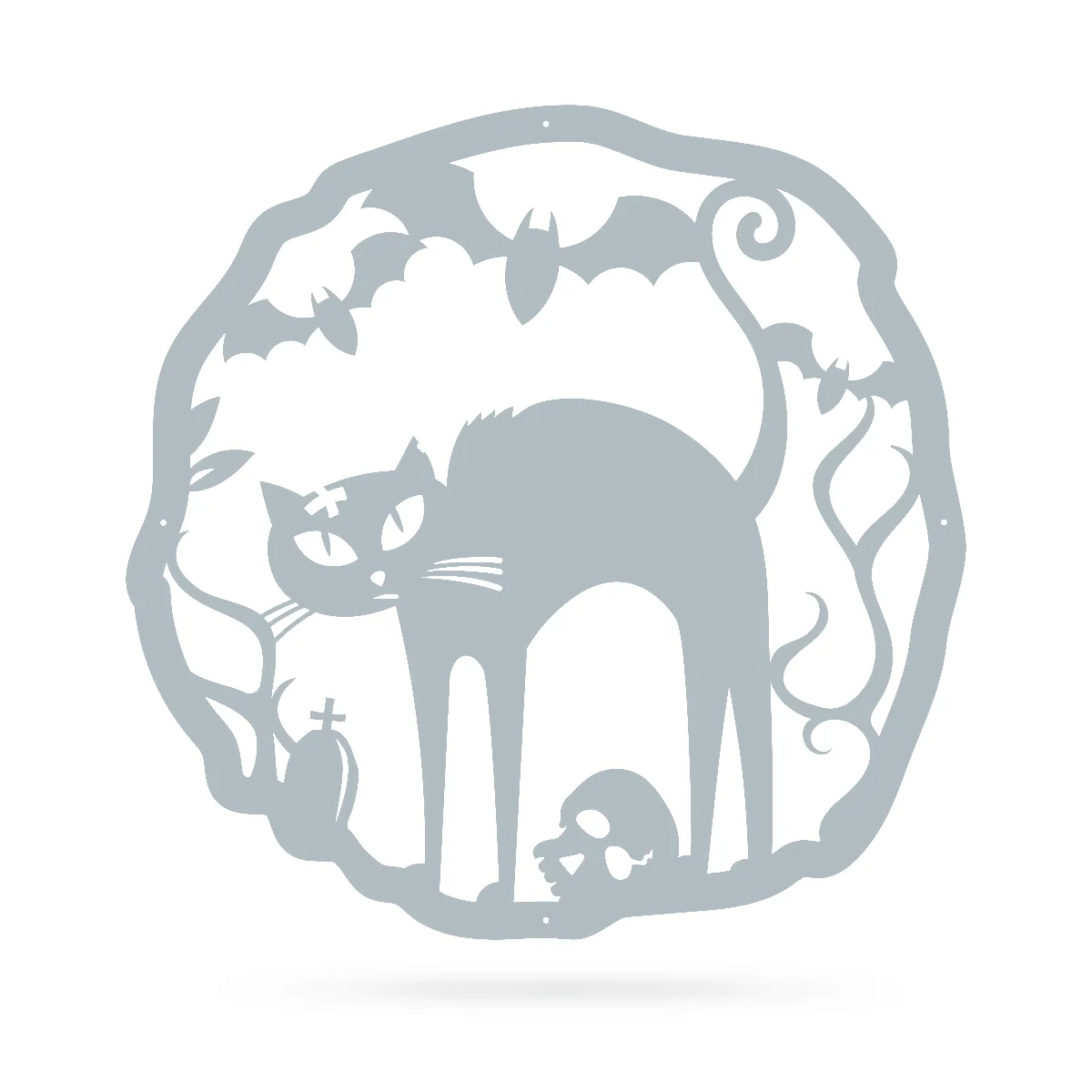 Halloween Cat Wreath - Image 5
