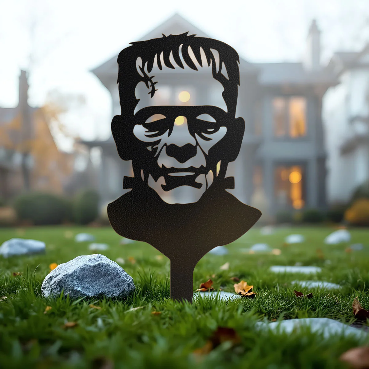 Halloween Monster 4-Pack Garden Stakes | Dracula, Frankenstein, Wolfman, & Mummy - Image 6