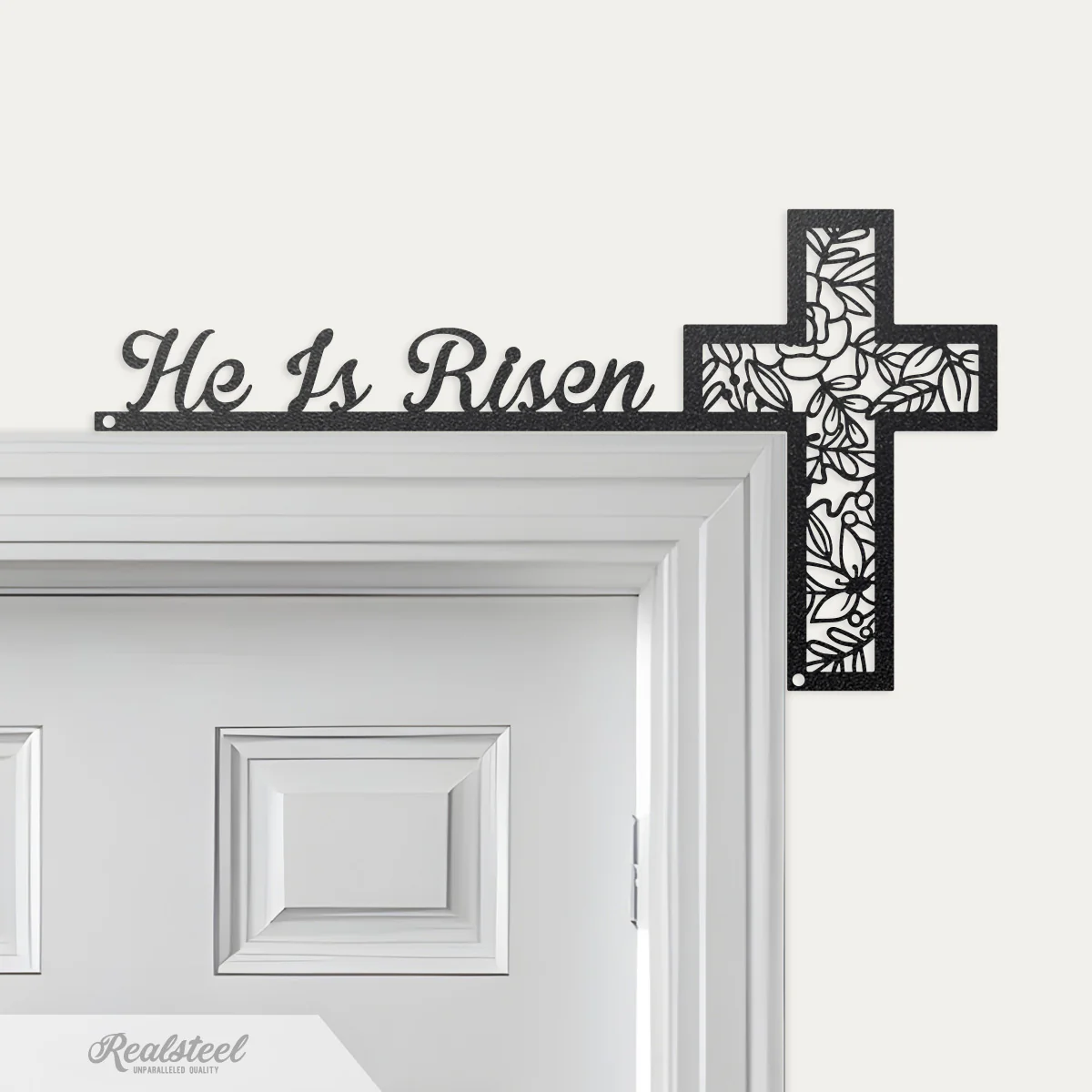 He Is Risen Easter Door Corner Decor