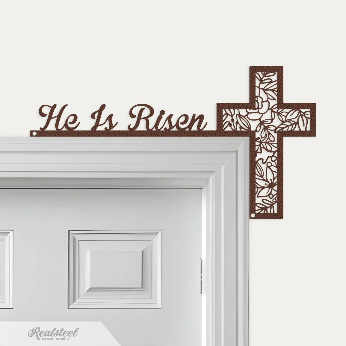 He Is Risen Easter Door Corner Decor - Image 2