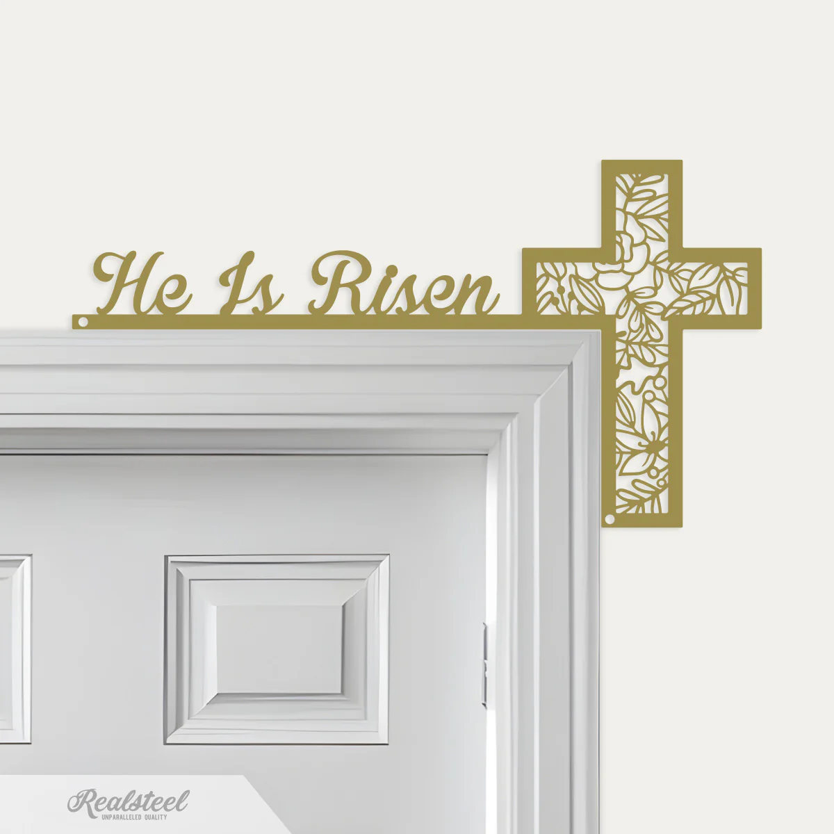 He Is Risen Easter Door Corner Decor - Image 4