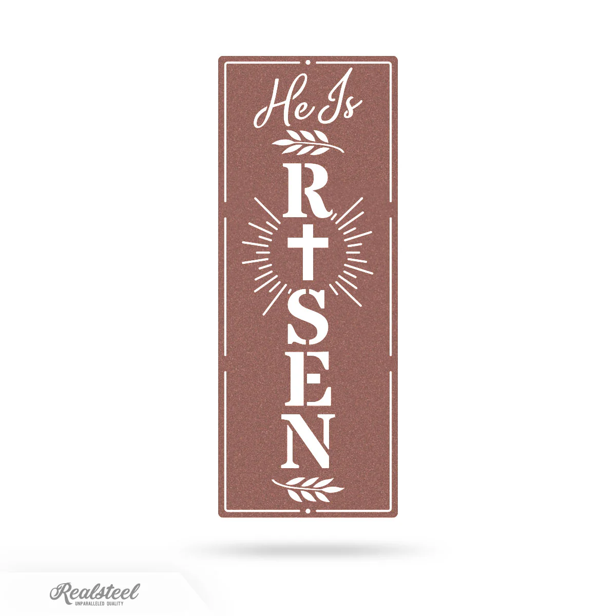 He Is Risen Vertical Metal Wall Decor - Image 6