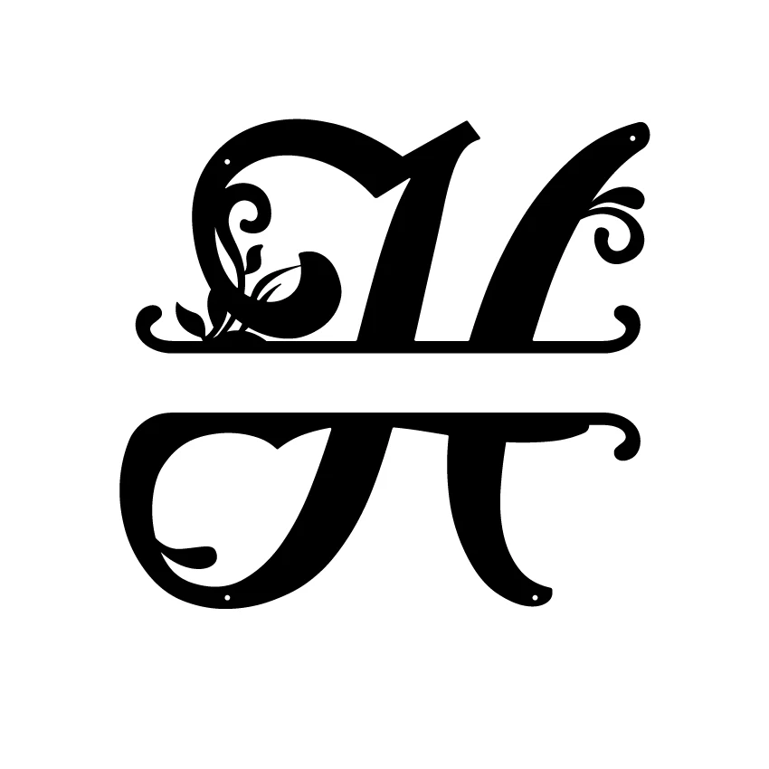 Initial Monogram Metal Sign Decor - Image 11