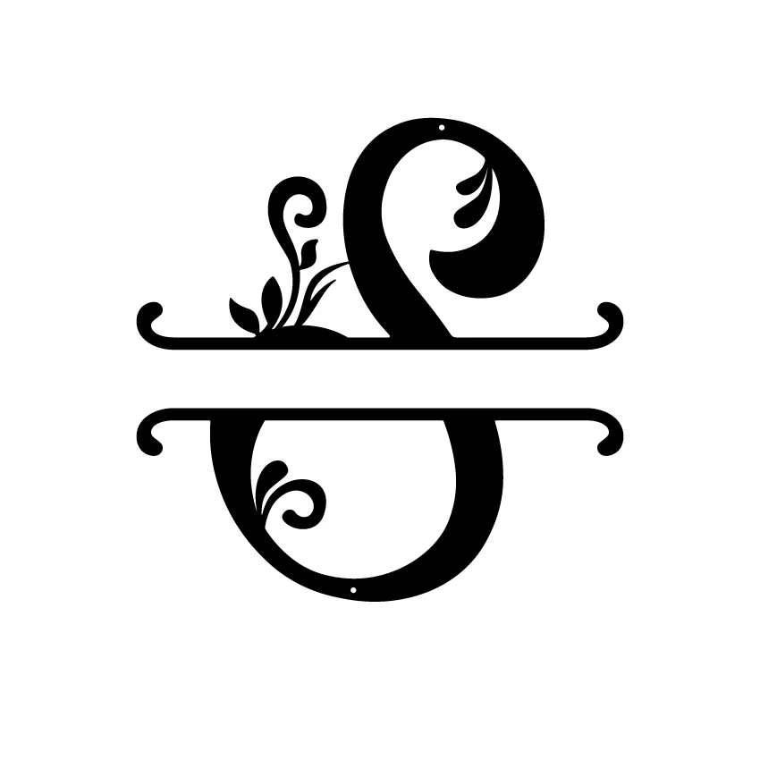 Initial Monogram Metal Sign Decor - Image 17