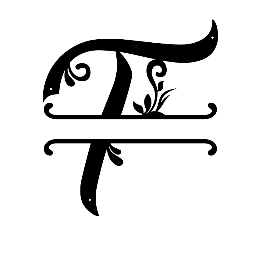 Initial Monogram Metal Sign Decor - Image 18