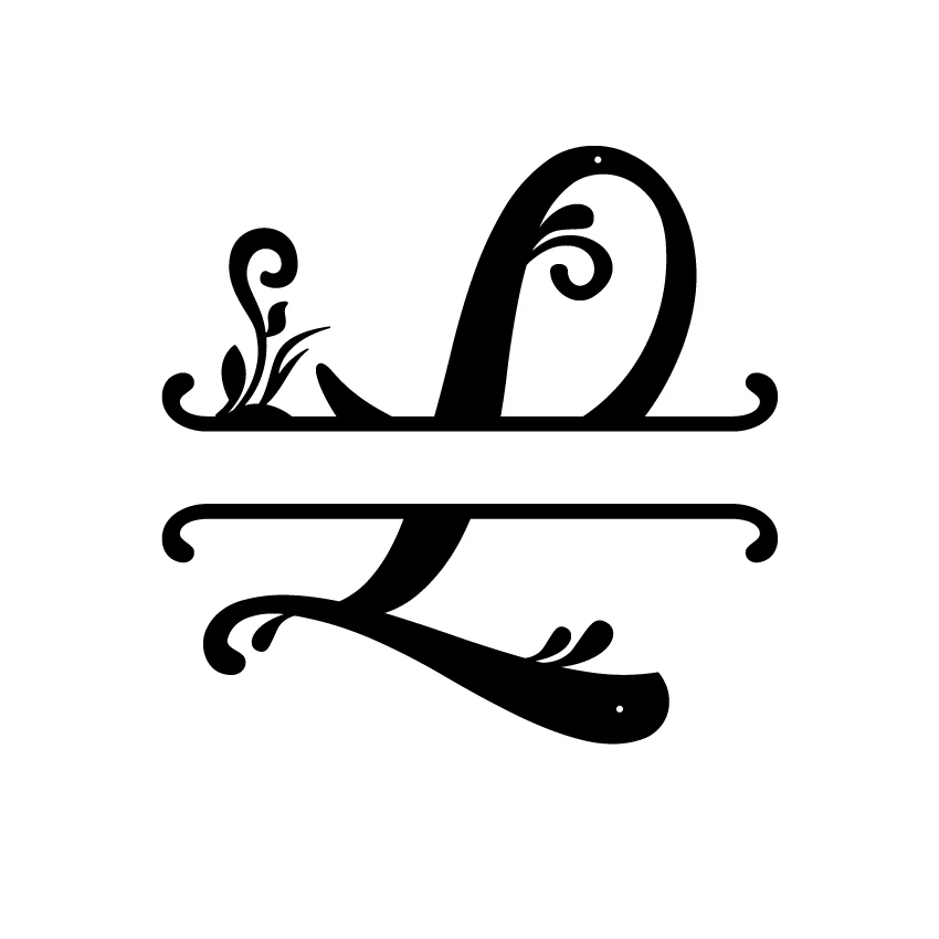 Initial Monogram Metal Sign Decor - Image 20