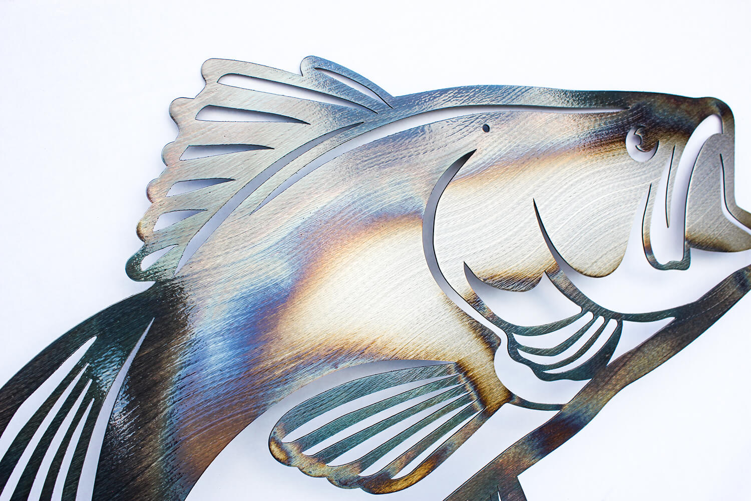 Jumping Bass Metal Wall Art - Image 6