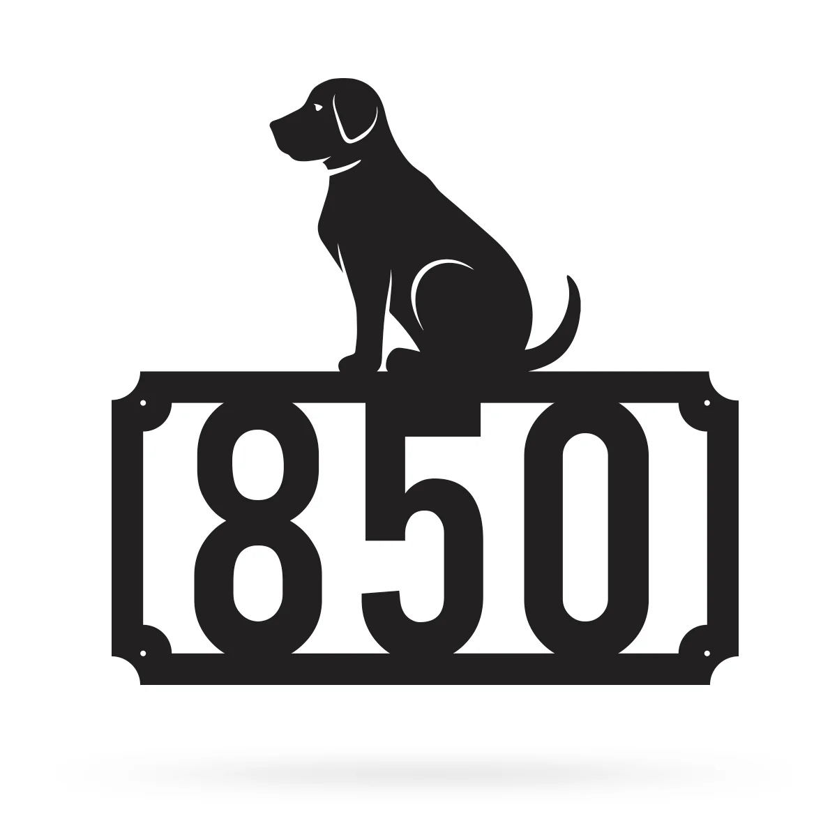Labrador Home Number Monogram - Image 4