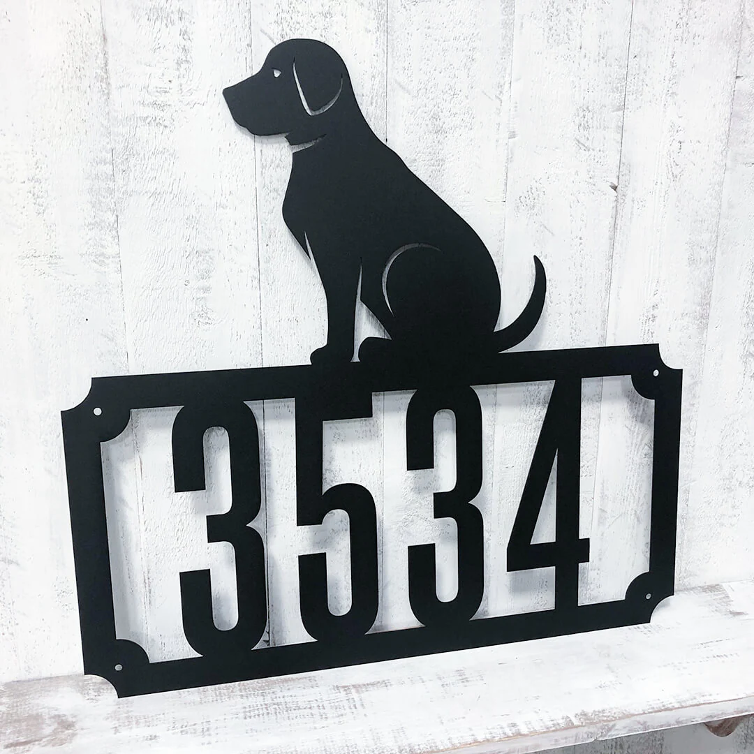 Labrador Home Number Monogram - Image 6
