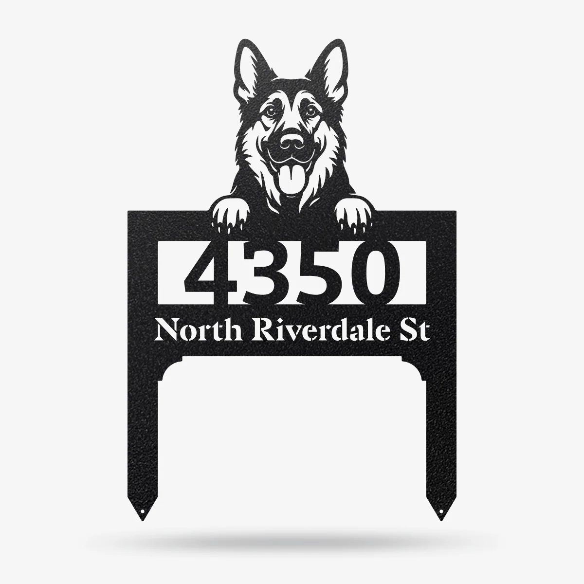 Lawn Address Dog Monogram Yard Stake - Image 10