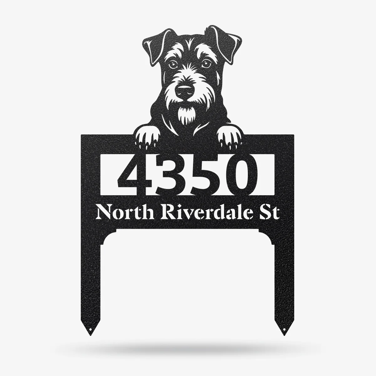 Lawn Address Dog Monogram Yard Stake - Image 11