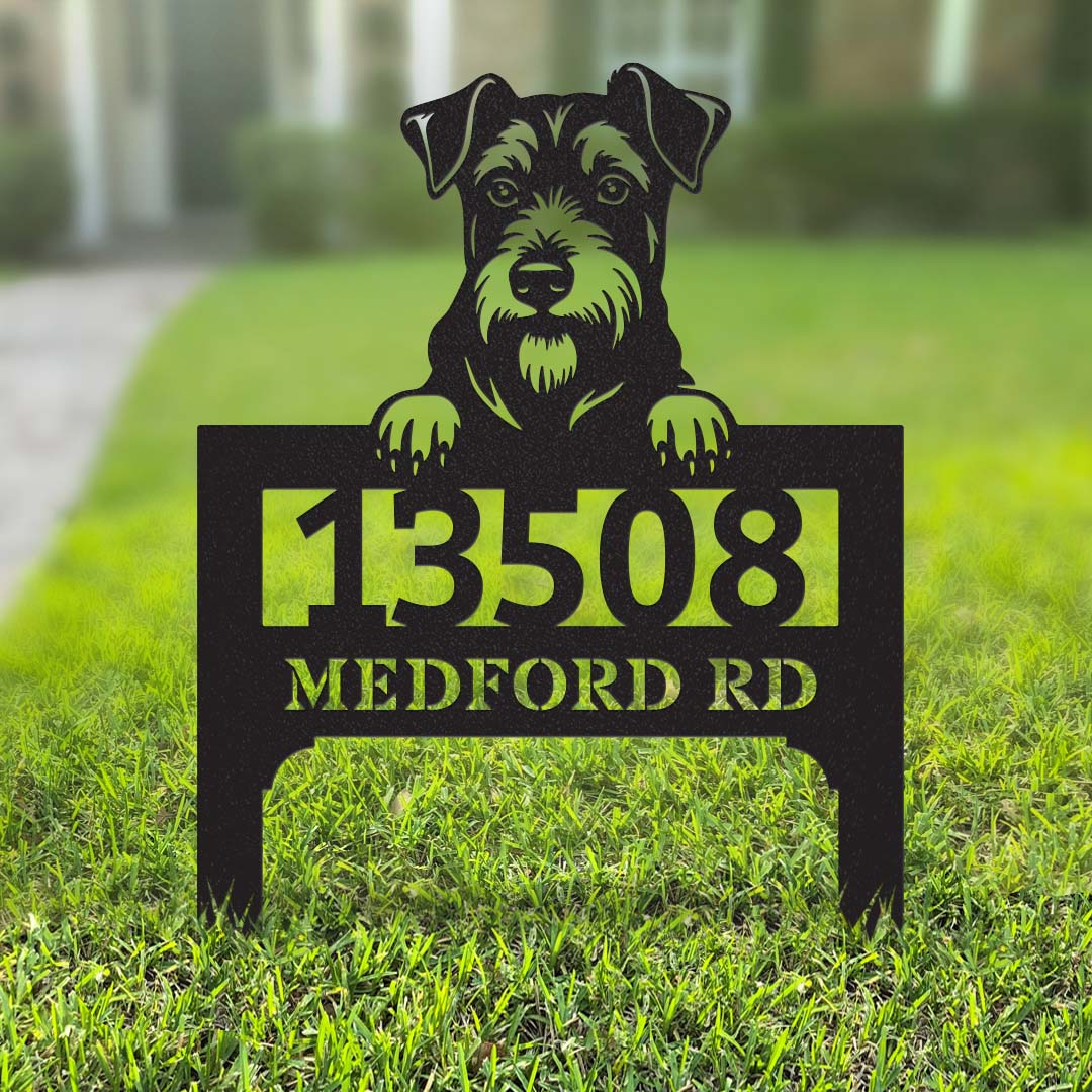 Lawn Address Dog Monogram Yard Stake - Image 6