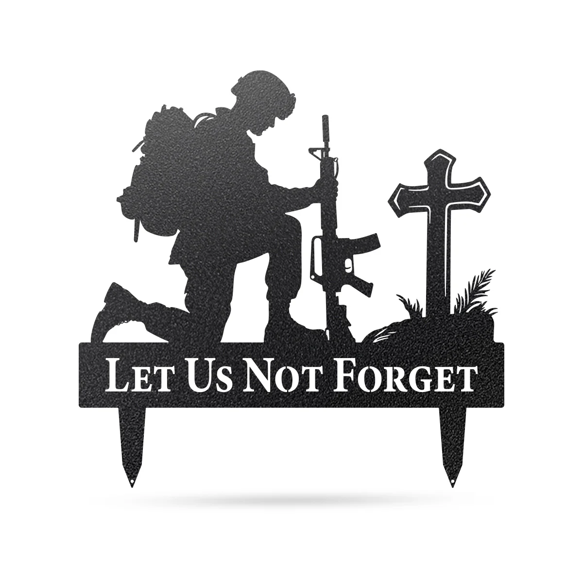 Let Us Not Forget Memorial Metal Stake - Image 3