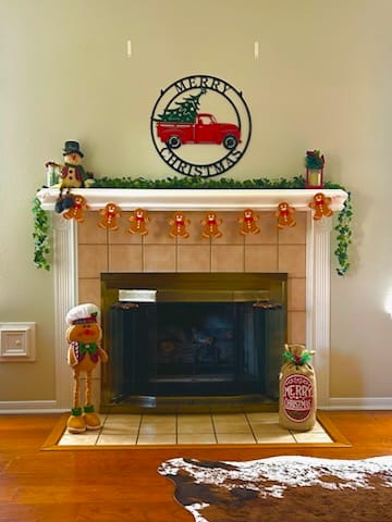 Little Red Truck Hauling Christmas Tree - Image 11