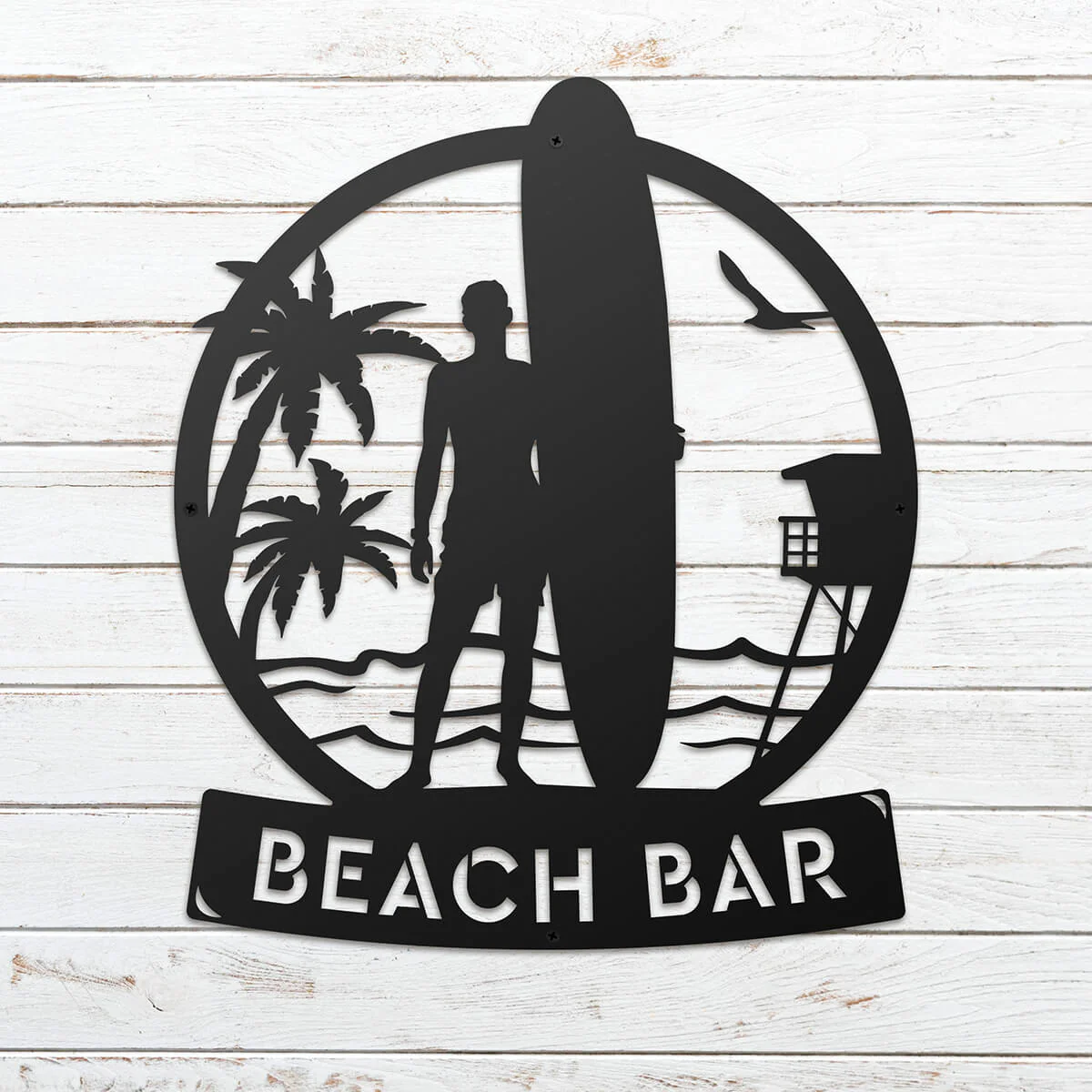 Longboard Male Surfer Monogram - Image 3