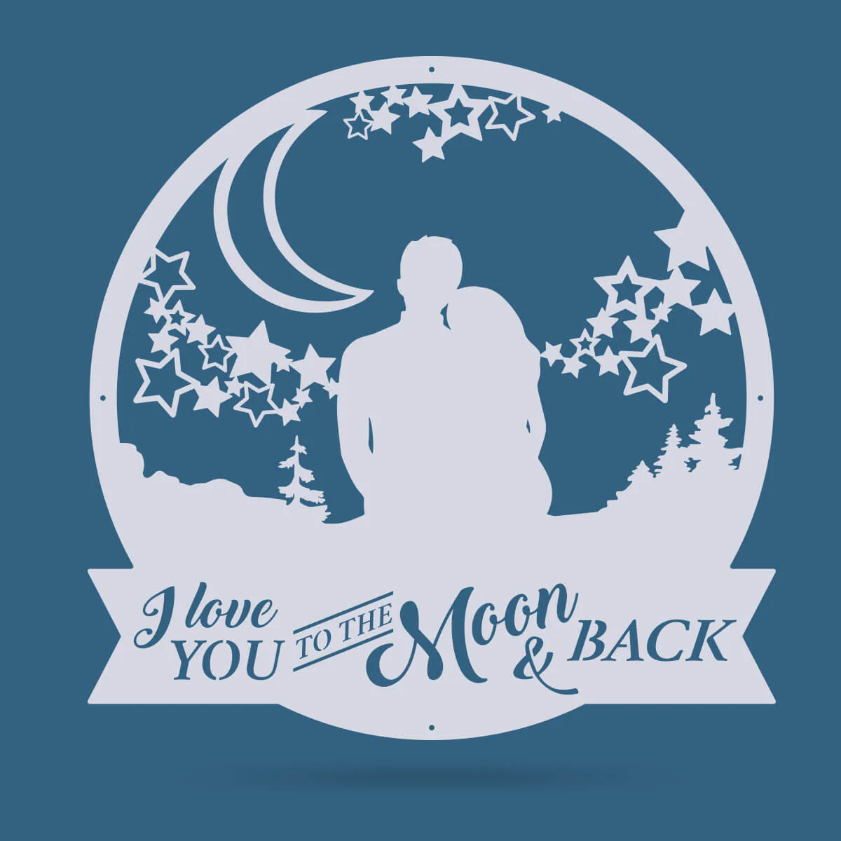 Love You To The Moon Wall Art - Image 4
