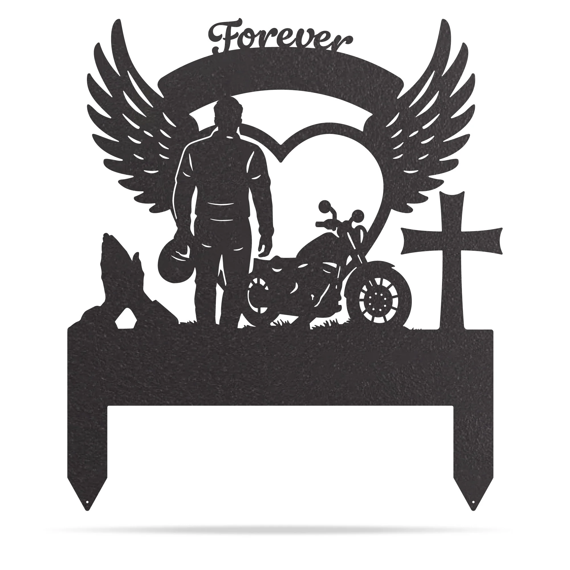 Memorial Stakes - Ride Forever Metal Memorial Sign - Image 6